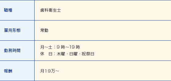 歯科衛生士 募集 山形市